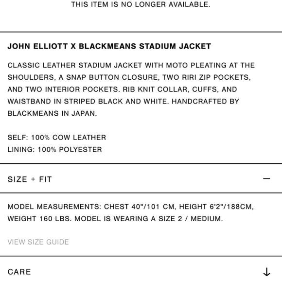 John Elliott x Blackmeans Stadium Jacket - Picture 6 of 8